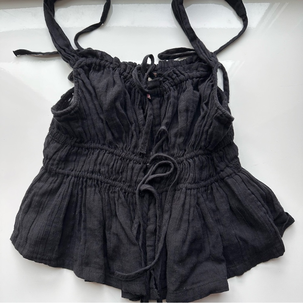 Black Free People Tank Blouse